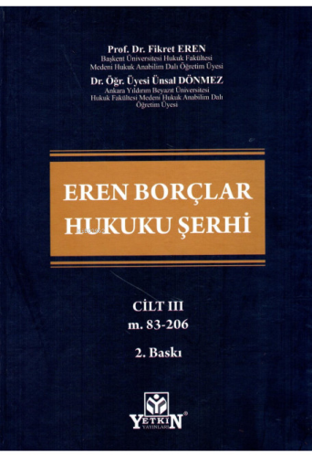 Eren Borçlar Hukuku Şerhin