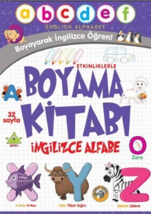 Etkinliklerle Boyama Kitabı İngilizce Alfabe