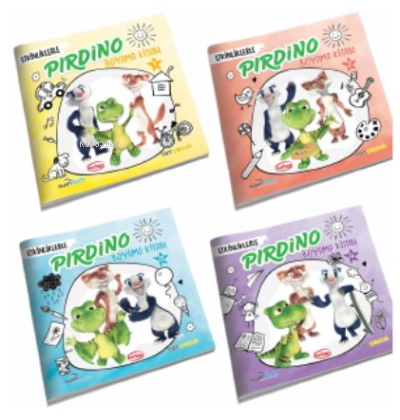 Etkinliklerle Pırdino Boyama Kitabları Seti (4 Kitap Set)