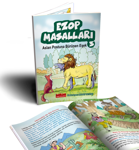 Ezop Masalları 3 / Aslan Postuna Bürünen Eşek (Renkli Resimli 7+Yaş)