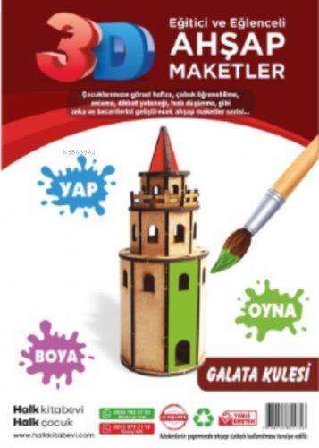 Galata Kulesi Ahşap Maket