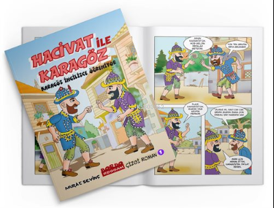 Hacivat İle Karagöz - Karagöz İngilizce Öğreniyor (Çizgi Roman)