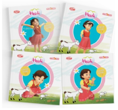 Heidi Etkinlik Kitapları Seti (4 Kitap);Boyama, Alıştırma, Eşleştirme,