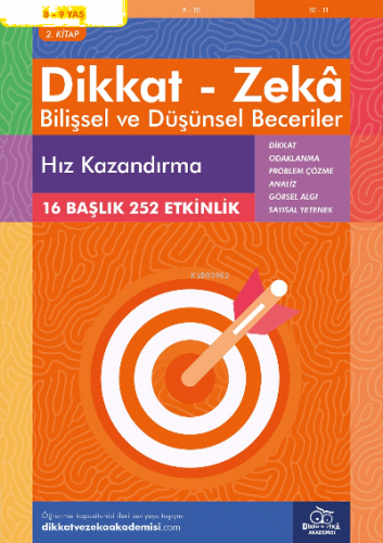 Hız Kaazndırma (8 - 9 Yaş 2 Kitap, 252 Etkinlik) / Dikkat - Zekâ &amp