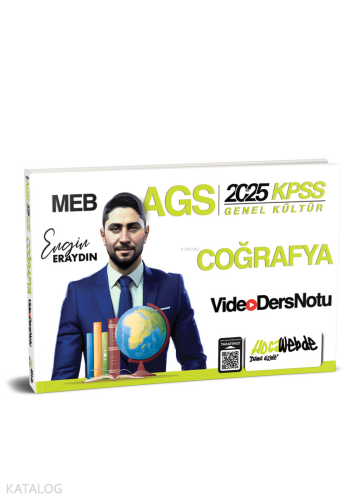 HocaWebde Yayınları 2025 MEB AGS KPSS Türkiye Coğrafyası Video Ders No