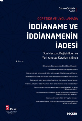 İddianame ve İddianamenin İadesi