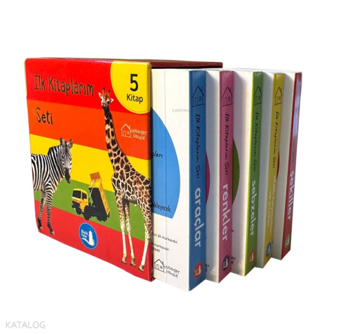 İlk Kitaplarım Seti 5 Kitap;Şekiller – Araçlar – Sebzeler – Renkler – Çiftlik Ve Ev Hayvanları