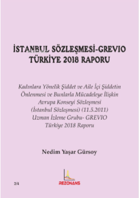 İstanbul Sözleşmesi-Grevıo Türkiye 2018 Raporu