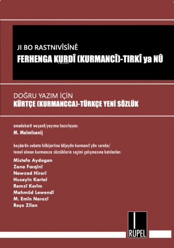 Ji Bo Rastnivîsînê Ferhanga Kurdî (Kurmancî)-Tirkî ya Nû