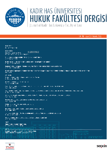 Kadir Has Üniversitesi Hukuk Fakültesi Dergisi Cilt:10 Sayı:2 Aralık 2