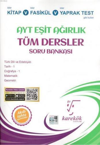 Karekök Yayınları AYT Eşit Ağırlık Tüm Dersler Soru Bankası Karekök