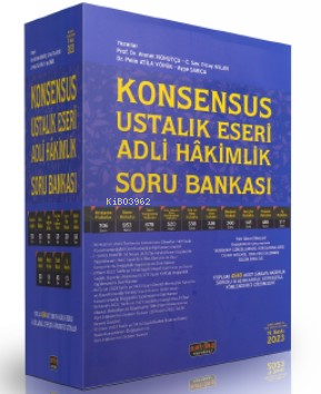 Konsensus Ustalık Eseri Adli Hakimlik Soru Bankası