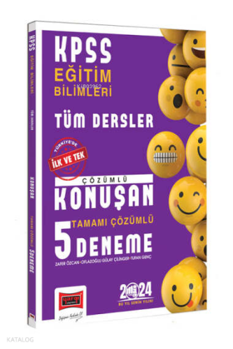 KPSS Eğitim Bilimleri Tüm Dersler Tamamı Çözümlü Konuşan 5 Deneme