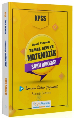 KPSS Temel Seviye Matematik Soru Bankası Video Çözümlü