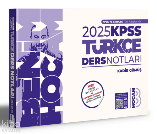 KPSS Türkçe Ders Notları Benim Hocam Yayınları