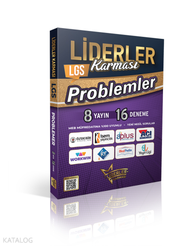 Liderler Karması 8. Sınıf LGS Problemler Denemeleri 8 Yayın 16 Deneme