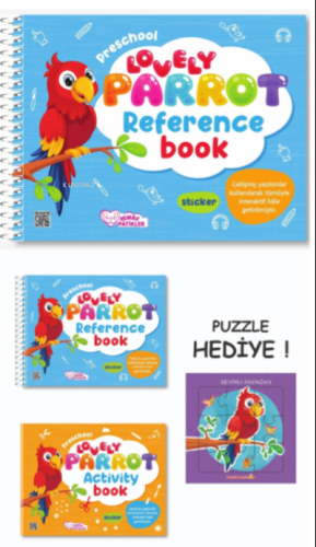 Lovely Parrot Reference Book;Activity Book (2 kitap - puzzle hediyeli)