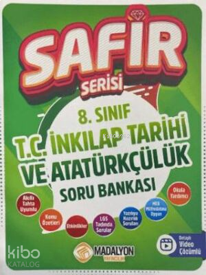 Madalyon Yayınları 8. Sınıf Safir T.C. İnkılap Tarihi ve Atatürkçülük 