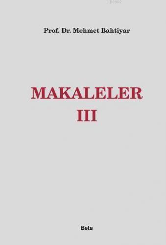 Makaleler III