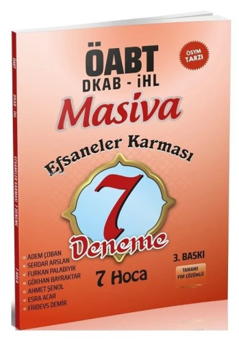 Masiva ÖABT Din Kültürü Efsaneler Karması 7 Hoca 7 Deneme - Ahmet Şeno