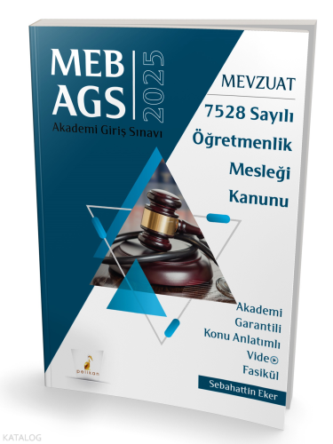 MEB - AGS Mevzuat Bilgisi 7528 Sayılı Öğretmenlik Mesleği Kanunu Konu 