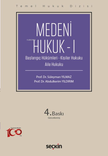 Medeni Hukuk – I (THD)