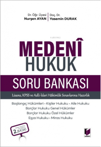 Medeni Hukuk Soru Bankası