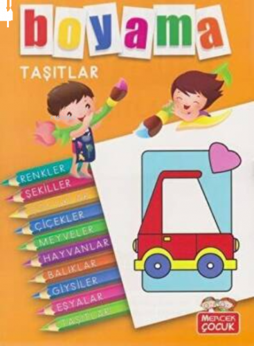 Mercek Boyama Renkler,Şekiller(10 Kitap)