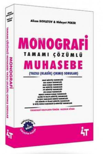 Monografi Tamamı Çözümlü Muhasebe Yazılı (Klasik) Çıkmış Sorular