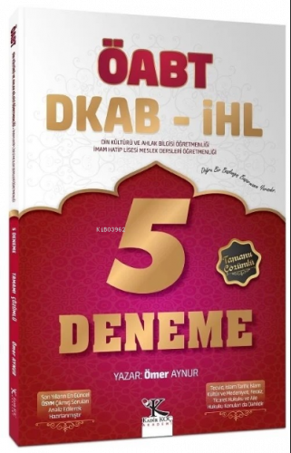 ÖABT Din Kültürü ve Ahlak Bilgisi Öğretmenliği 5 Deneme Çözümlü