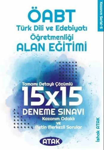 ÖABT Türk Dili Edebiyatı Öğretmenliği Alan Eğitimi 15x15 Deneme Çözüml