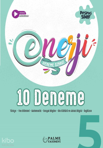 Palme 5. Sınıf Enerji Tüm Dersler 10'lu Deneme Kitabı