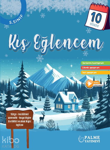 Palme Yayınevi 5.Sınıf 10 Güneş Kış Eğlencem (Yarıyıl Tatil Kitabı)