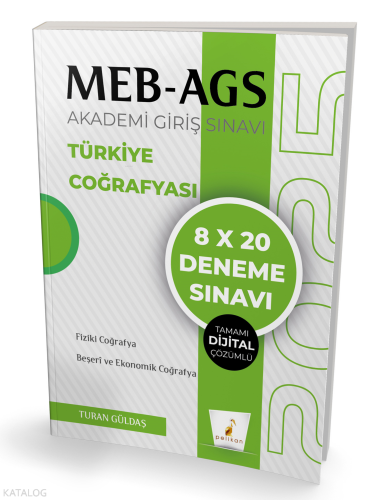 Pelikan Yayınevi MEB - AGS Hazırlık Türkiye Coğrafyası 8x20 Tamamı Dij