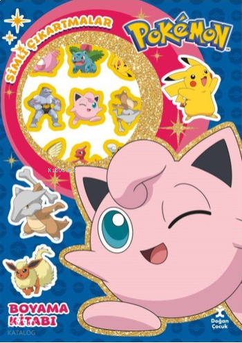 Pokemon Star Simli Çıkartmalı Boyama Kitabı