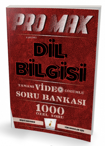 Promax Dil Bilgisi Tamamı Video Çözümlü Soru Bankası