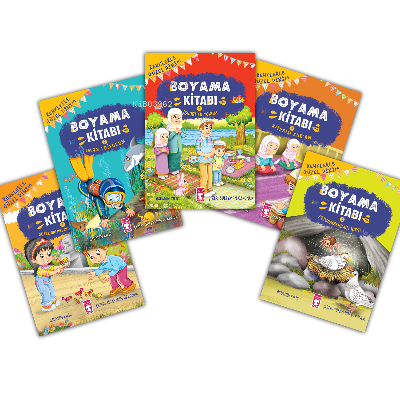 Renklerle Güzel Dinim Boyama Kitabı Set (5 Kitap)