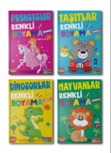 Renkli Boyama Seti – 4 Kitap Takım