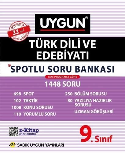 Sadık Uygun Yayınları 9. Sınıf Türk Dili ve Edebiyatı Spotlu Soru Bank