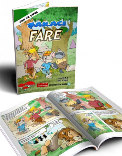 Şakacı Fare (Oku ve Boya Çizgi Roman)
