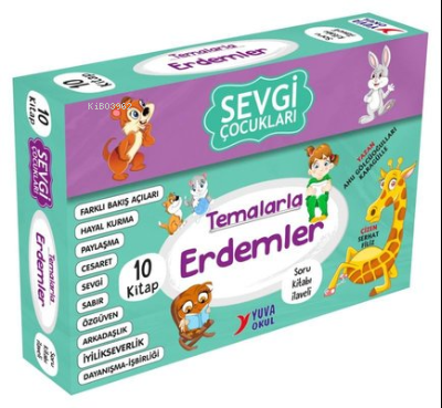 Sevgi Çocukları Temalarla Erdemler Seti - 10 Kitap Takım - 2-3. Sınıfl