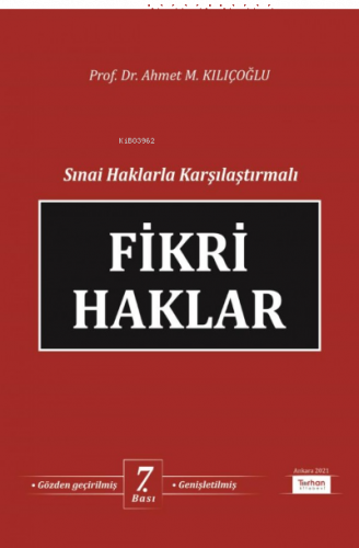 Sınai Haklarla Karşılaştırmalı Fikri Haklar