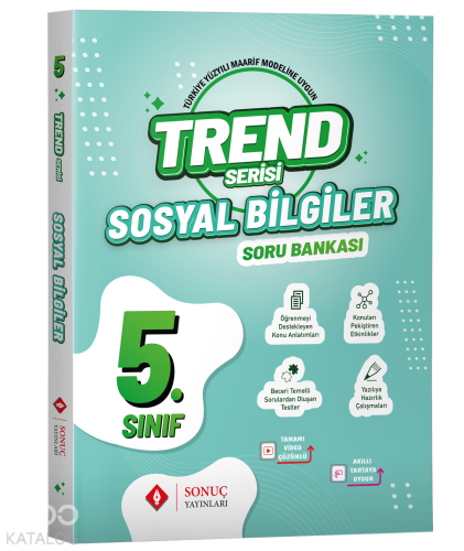 Sonuç Yayınları 5. Sınıf Sosyal Bilgiler Trend Serisi Soru Bankası