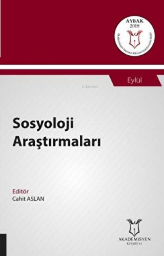 Sosyoloji Araştırmaları (AYBAK 2019 Eylül)