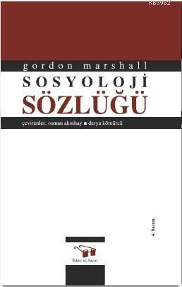 Sosyoloji Sözlüğü