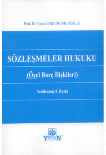 Sözleşmeler Hukuku (Özel Borç İlişkileri)