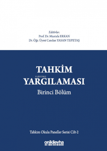 Tahkim Yargılaması Birinci Bölüm