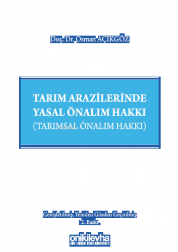 Tarım Arazilerinde Yasal Önalım Hakkı