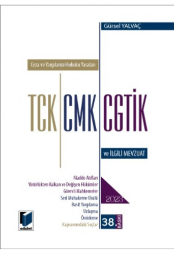 TCK CMK CGTİK ve İlgili Mevzuat 2023 (Cep Boy)