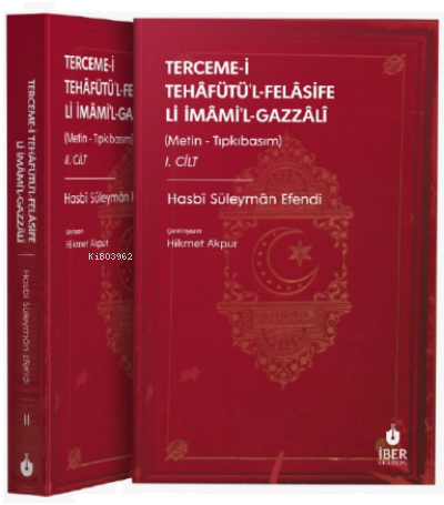 Tehâfütü’l-Felâsife Li İmâmi’l-Gazzâlî